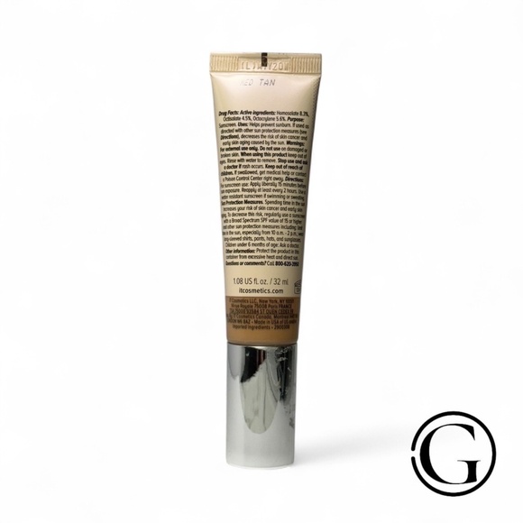 2 PACK It Cosmetics CC+ Nude Glow Skin Tint SPF40 Medium Tan 1.08 fl oz 11/25 - Picture 3 of 3